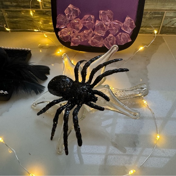 HANDMADE Halloween Magic Potion Spider Web Scene Set Display - Picture 7 of 10